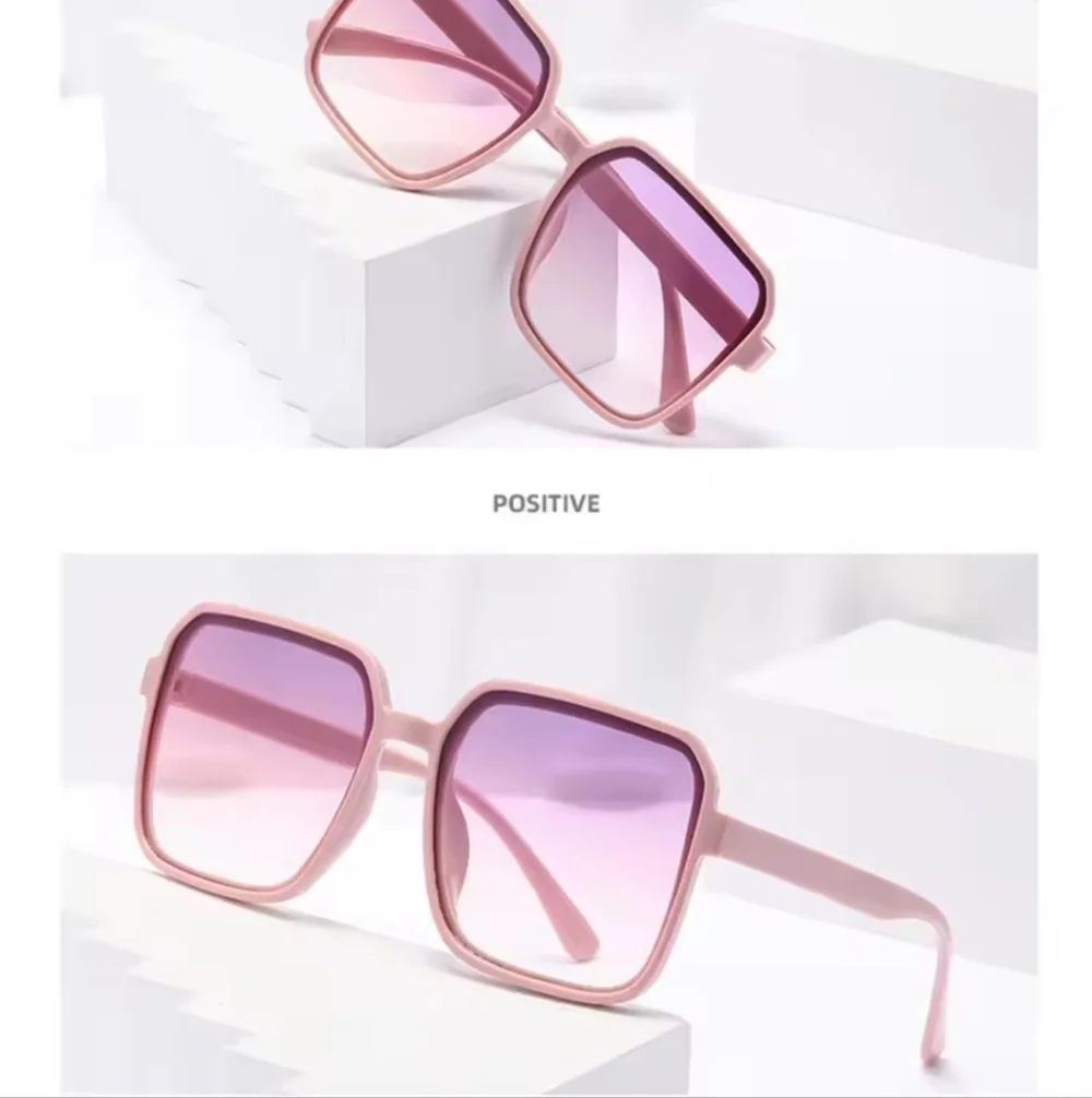 Stylish Pink and Purple Square Sunglasses
